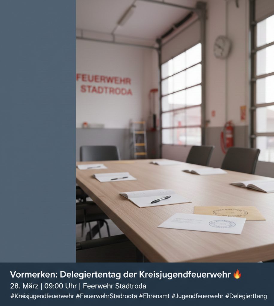 Vormerken: Delegiertentag der Kreisjugendfeuerwehr